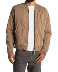 AllSaints Lows Bomber Jacket In Smoked Brown At Nordstrom