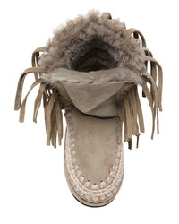 Mou 20mm Eskimo Fringed Shearling Boots
