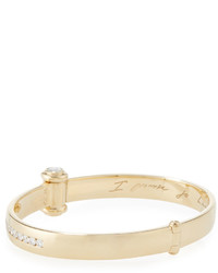 Stephen Webster 18k Yellow Gold I Promise To Love You Bangle With Diamonds