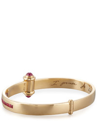 Stephen Webster 18k Yellow Gold I Promise To Love You Bangle With Rubies