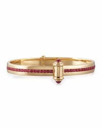 Stephen Webster 18k Yellow Gold I Promise To Love You Bangle With Rubies