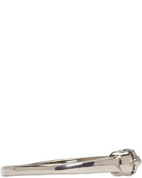 Alexander McQueen Silver Twin Cuff Bracelet