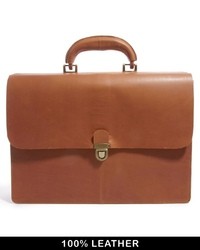 Asos Leather Briefcase In Vintage Look