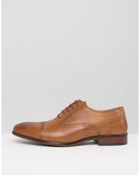 Red Tape Lace Up Brogue Smart Shoes In Tan
