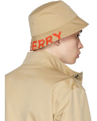 Burberry Beige Logo Bucket Hat
