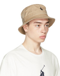 Polo Ralph Lauren Khaki Cotton Bucket Hat