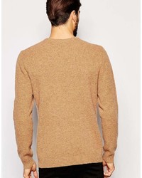 Asos Brand Lambswool Rich Cable Knit Sweater