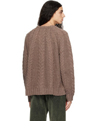 Hope Brown Cable Sweater