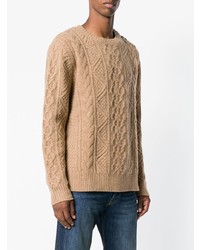 Ralph Lauren Cable Knit Fitted Sweater