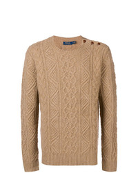 Ralph Lauren Cable Knit Fitted Sweater