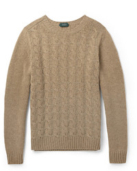 Incotex Cable Knit Wool Sweater