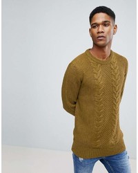 Brave Soul Chunky Cable Knit Sweater