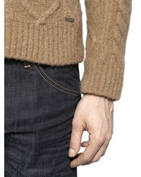DSQUARED2 Wool Blend Cable Knit Sweater
