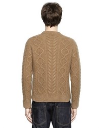 DSQUARED2 Wool Blend Cable Knit Sweater