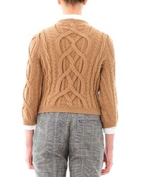No.21 Engineered Knit Wool Sweater
