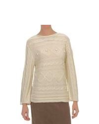 Nomadic Traders St Germain Cable Bistro Sweater 34 Sleeve Natural