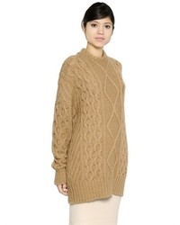 Max Mara Oversized Wool Camel Sweater
