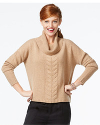 Charter Club Wool Cashmere Blend Cowl Neck Sweater