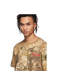 Heron Preston Brown Camouflage T Shirt