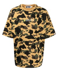 A Bathing Ape Camouflage Print Short Sleeved T Shirt