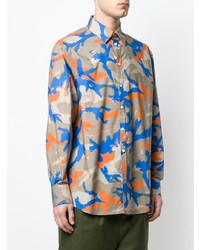 Valentino Camouflage Print Shirt