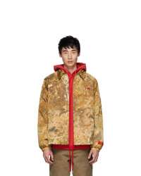 Tan Camouflage Nylon Shirt Jacket