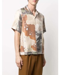 Amiri Military Shortsleeved Silk Shirt