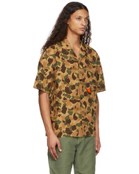 Palm Angels Multicolor Camo Bowling Shirt