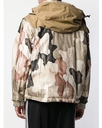 Woolrich Camouflage Print Hooded Jacket