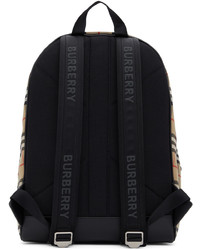 Burberry Beige Check Jett Backpack