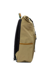 Master-piece Co Beige Link Roll Top Backpack