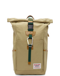 Master-piece Co Beige Link Roll Top Backpack