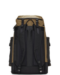 Master-piece Co Black And Tan Large Rogue Backpack
