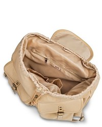 Drawstring Canvas Backpack Handbag Tan Mossimo Supply Cotm