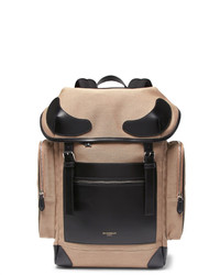 Givenchy Rider Leather Trimmed Canvas Backpack