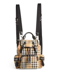 Burberry Small Rucksack Check Cotton Backpack