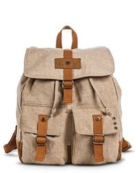 Mossimo Supply Co Canvas Backpack Handbag With Buckles Supply Co