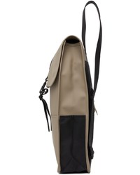 Rains Taupe Waterproof Backpack
