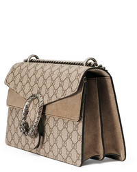 Gucci Dionysus Gg Supreme Small Shoulder Bag Taupe