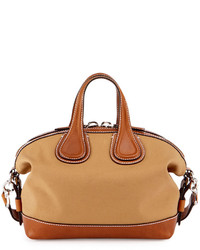 Givenchy Nightingale Small Canvas Satchel Bag Beige