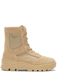 Yeezy Beige Combat Boots