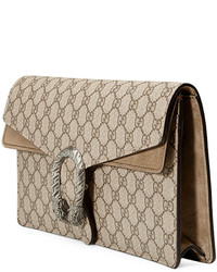 Gucci Dionysus Gg Supreme Small Clutch Bag Taupe