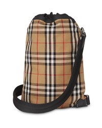 Burberry Check Cotton Duffle Backpack