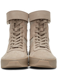Fear Of God Beige Military High Top Sneakers