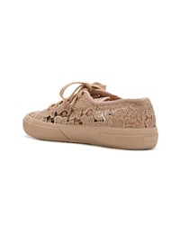 Superga Lace Panel Sneakers