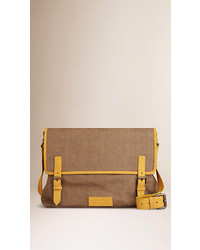 Burberry Linen Canvas Messenger Bag