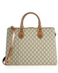 Gucci Gg Supreme Large Top Handle Bag
