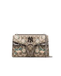 Gucci Multicoloured Dionysus Ny Yankees Embroidered Leather Shoulder Bag