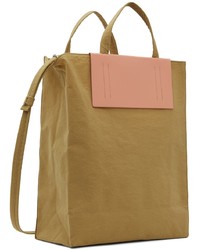Acne Studios Brown Pink Papery Nylon Tote