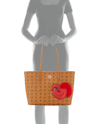 MCM New Year Series Medium Top Zip Shopper Bag